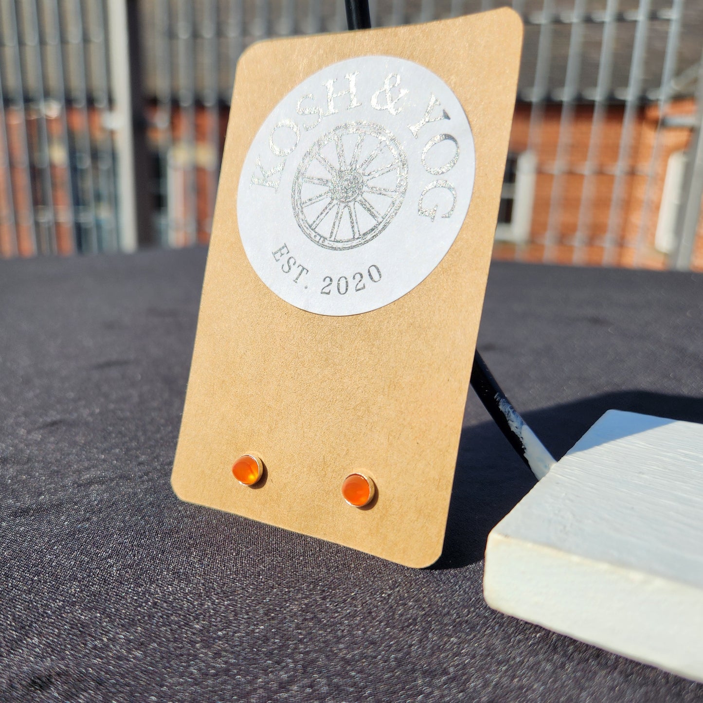 carnelian studs 925 sterling silver earrings