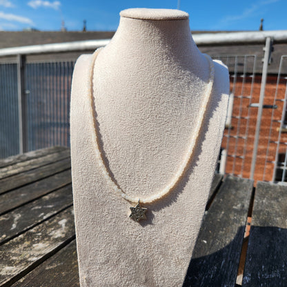 (multiple colours) silver star of david glass bead necklace