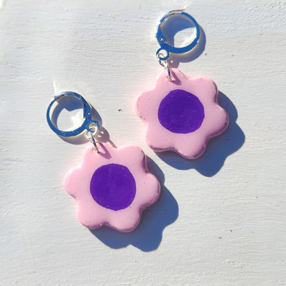 purple flower clay matching set & sticker sheet [KOSH & YOG x AJAIBGHAR]